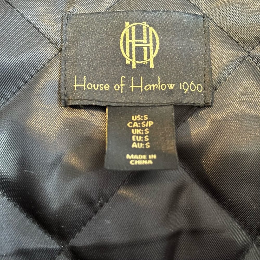 House of Harlow | Boho Western | Fringe Plaid Oversized Jacket – Size Small - Picture 7 of 7